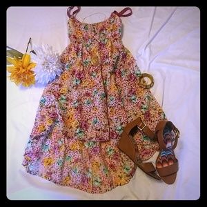 Floral high low dress
